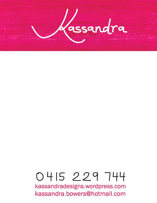 Kassandra - note book design 