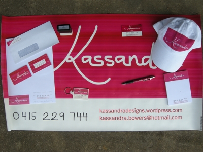 The whole Kassandra designs identity package