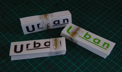 Urban Tile Company bundles of stickers printed and trimmed